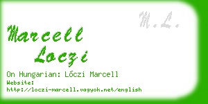 marcell loczi business card